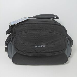 Ambico Black Nylon Camera/Camcorder Carry Case Shoulder Strap Padded Adjust NEW